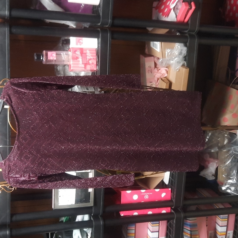 Nickie Lew Girls Holiday Dress Plum/Silver